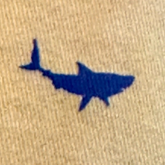 NWT Men's Boca Classics 100% Brushed Cotton Flat-Front Shark Print Shorts - Picture 5 of 9